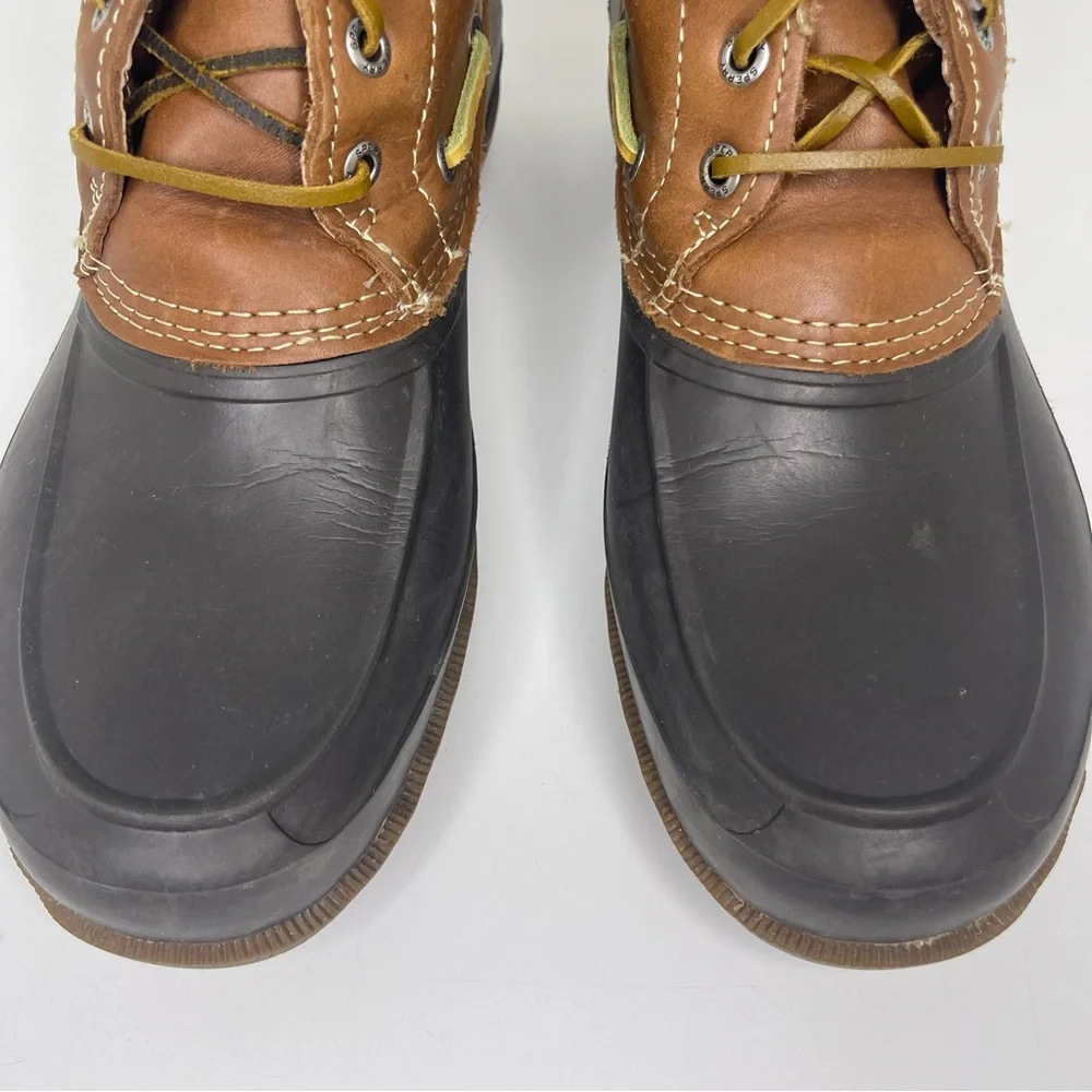 Sperry Men's 8 Brown Leather Decoy Duck Boots Winter Weather‎ Gorpcore Outdoor